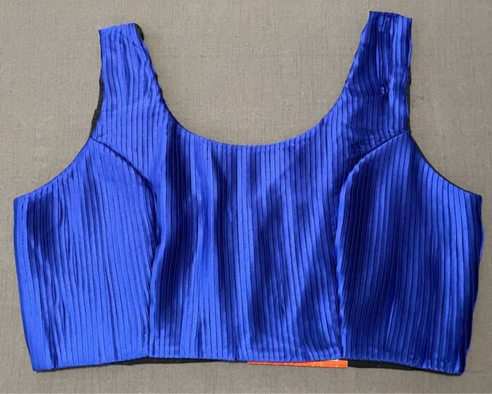 Royal Ink blue colour sleeveless blouse - Image 1