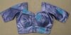 Blue colour silk blouse