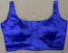 Royal Ink blue colour sleeveless blouse with attachable sleeves