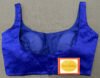 Royal Ink blue colour sleeveless blouse with attachable sleeves - Image 2