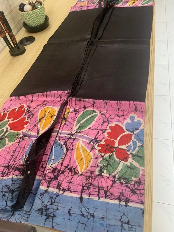 Priyatama (प्रियतमा / ප්‍රියතම) 8: Pure silk saree with hand batik designs - Image 1