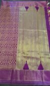 Handwoven Mysuru Silk Thread Brocade Saree in Purple