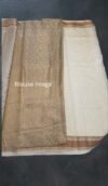 Handwoven Mysuru silk saree with Bronze border - Image 2