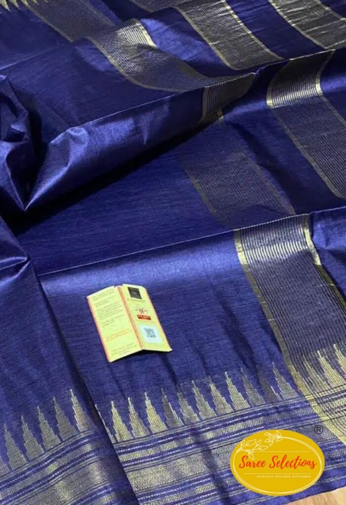 Taral (तरल) 1: Katan Tussar silk saree - Image 2