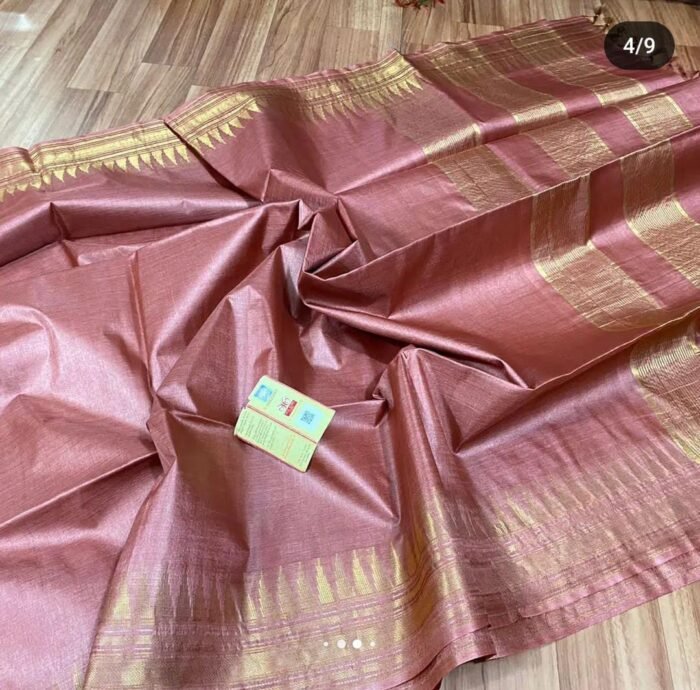 Taral (तरल) 3:  Katan Tussar silk saree - Image 1