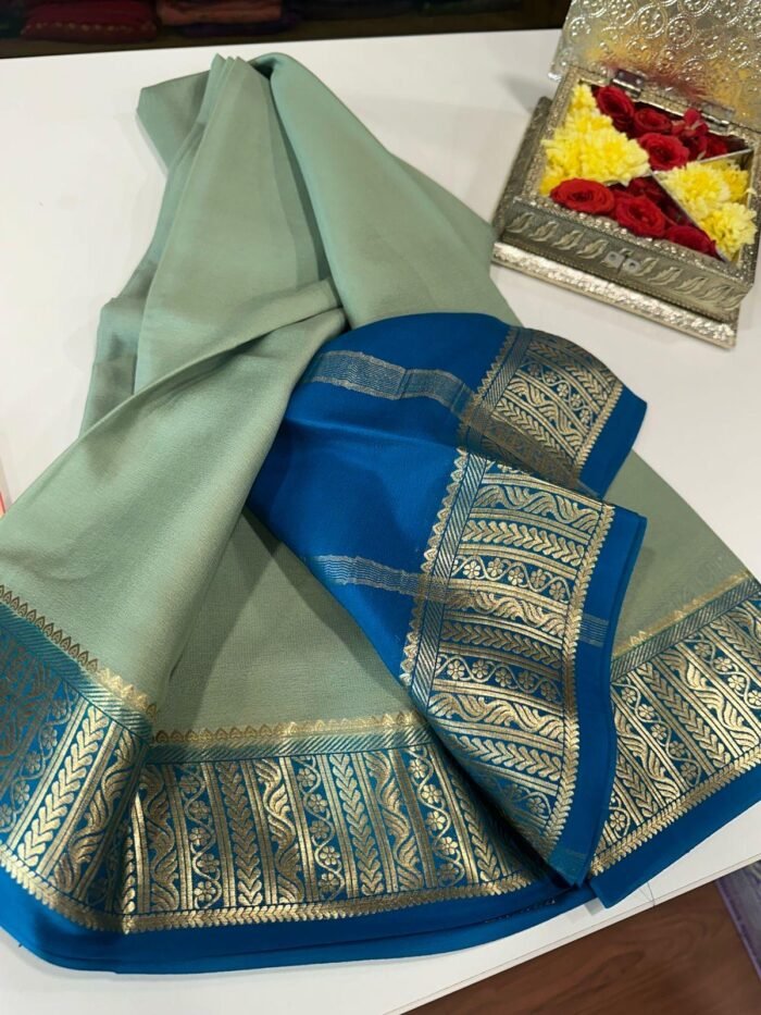 Rani-3 (ರಾಣಿ) Pure handloom traditional Mysuru silk saree - Image 1