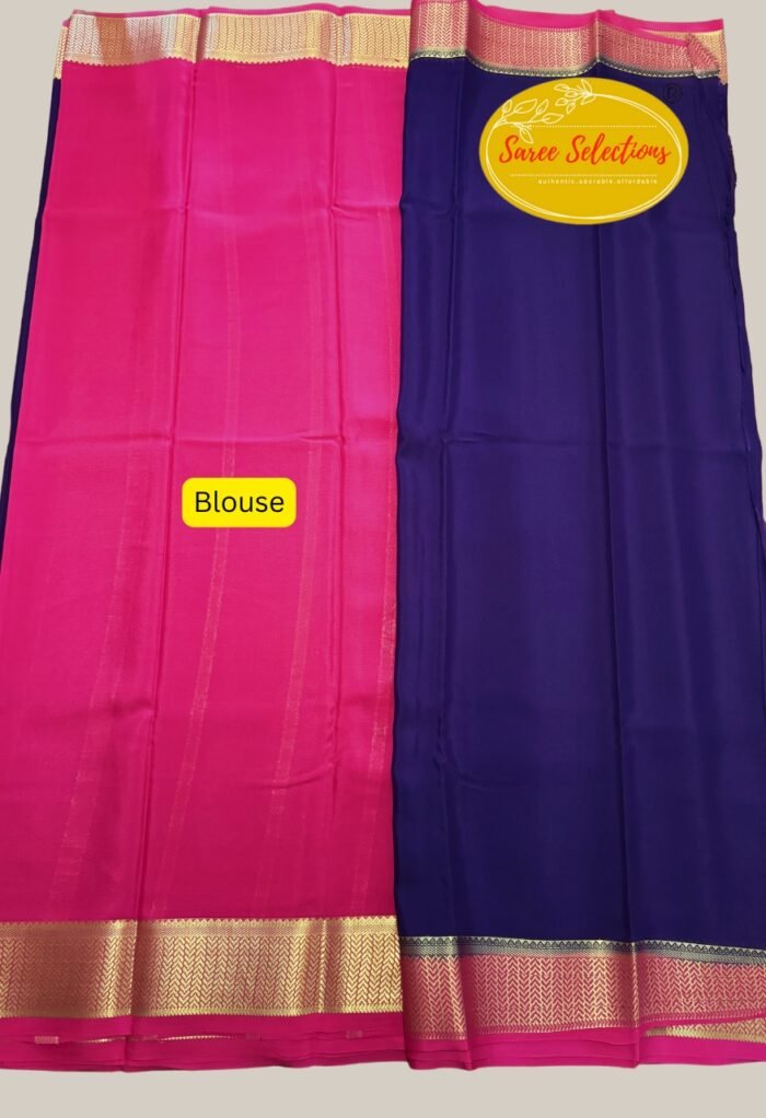 Rani-4 (ರಾಣಿ) Pure handloom traditional Mysuru silk saree - Image 2