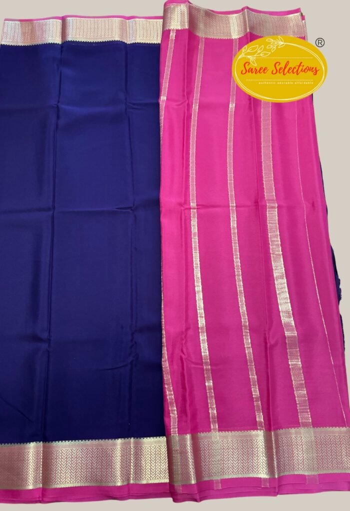 Rani-4 (ರಾಣಿ) Pure handloom traditional Mysuru silk saree - Image 1