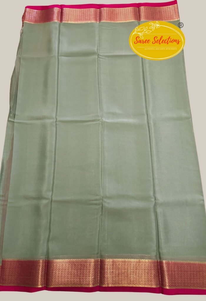 Rani-2 (ರಾಣಿ)Pure handloom traditional Mysuru silk saree - Image 3
