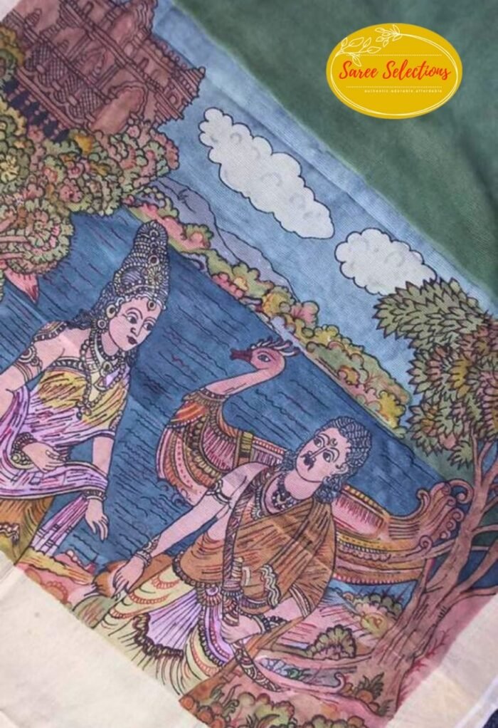 Vanthiyathevan (வந்தியத்தேவன்): Ponniyin Selvan (பொன்னியின் செல்வன்) limited edition saree - Image 1