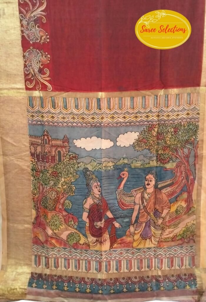Kunthavai (குந்தவை): Ponniyin Selvan (பொன்னியின் செல்வன்) limited edition saree - Image 1
