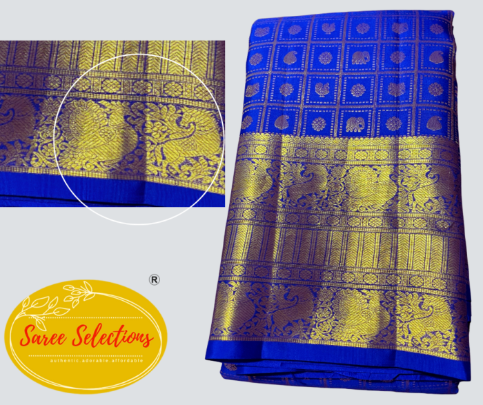 Varanamayiram (வாரணமாயிரம்): Pure handloom Kanchipuram (Kanjivaram) silk saree - Image 4
