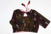 Ikkat cotton blouse with tie back