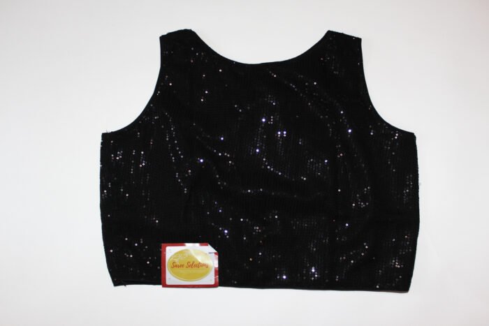 Designer Sequins Black Readymade Blouse - Image 2