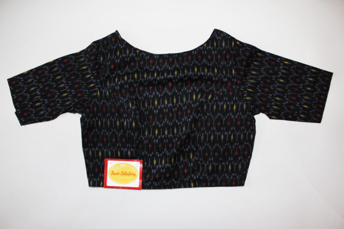 Ikkat Silk Blouse - Image 2
