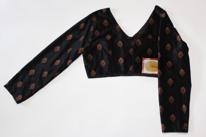 Velvet Screen Print Blouse - Image 2