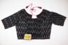 Pure cotton Ikkat black blouse with tie back