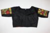Bangalore Silk readymade blouse with Kantha work and cod piping - Image 2