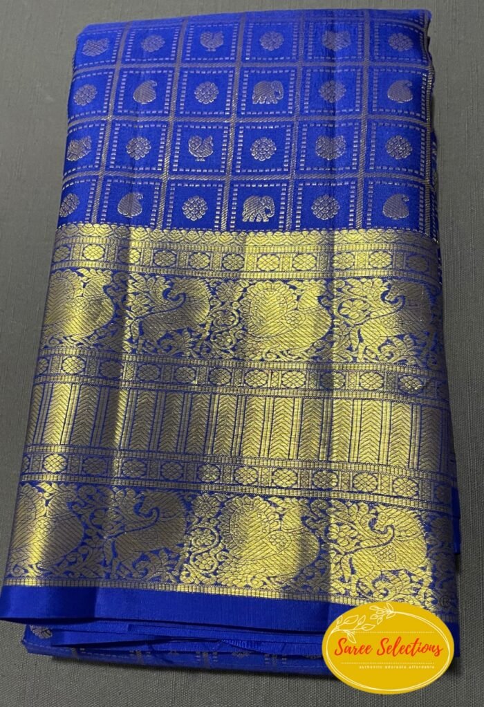 Varanamayiram (வாரணமாயிரம்): Pure handloom Kanchipuram (Kanjivaram) silk saree - Image 1