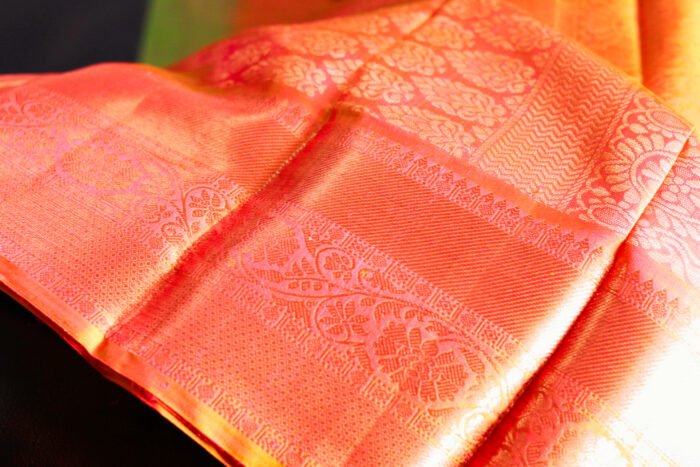 Pachai Elil (பச்சை எழில்): Pure handloom Kanchipuram (Kanjivaram) silk saree - Image 3