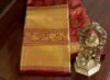 Manappen (மணப்பெண்): Pure handloom Kanchipuram (Kanjivaram) red silk saree - Image 2