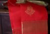 Mangalyam (மாங்கல்யம்): Pure handloom Kanchipuram (Kanjivaram) traditional red silk saree - Image 3