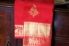 Mangalyam (மாங்கல்யம்): Pure handloom Kanchipuram (Kanjivaram) traditional red silk saree - Image 4