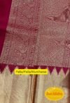 Queen Rose Red: Pure handloom Kanchipuram (Kanjivaram) red silk saree - Image 3