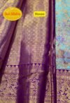 December Flower (மார்கழிப்பூ): Pure handloom Kanchipuram (Kanjivaram) silk saree - Image 3