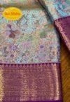 December Flower (மார்கழிப்பூ): Pure handloom Kanchipuram (Kanjivaram) silk saree - Image 4