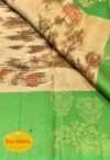 Hindolam (ஹிந்தோளம்): Pure handloom silk Ikkat design saree - Image 7