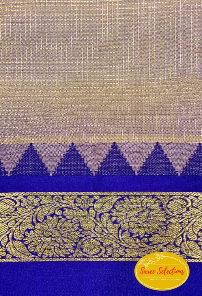 Suvarnam (சுவர்ணம்): Pure handloom Kanchipuram (Kanjivaram) silk saree - Image 5