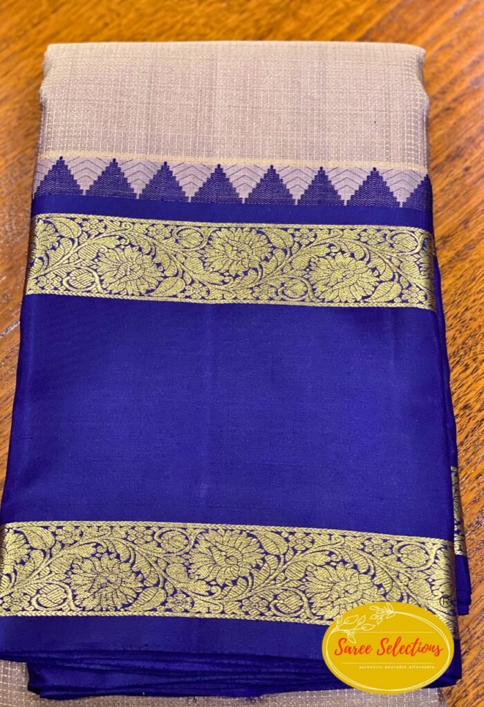 Suvarnam (சுவர்ணம்): Pure handloom Kanchipuram (Kanjivaram) silk saree - Image 4