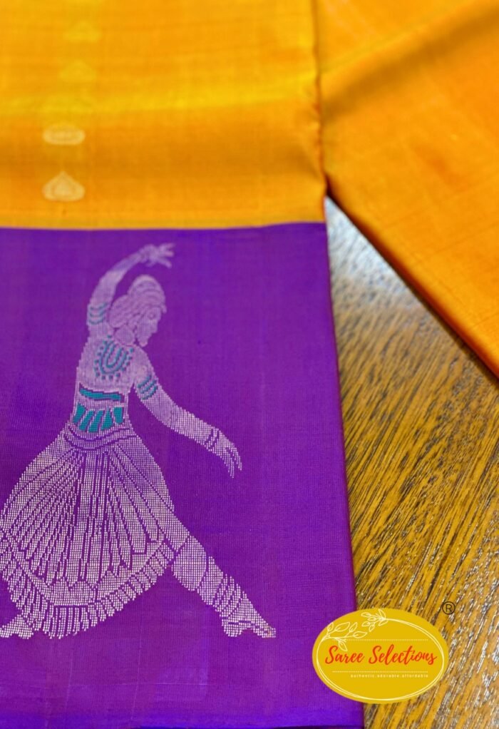Saki (சகி)-2: Pure handloom Kanchipuram (Kanjivaram) silk saree - Image 2