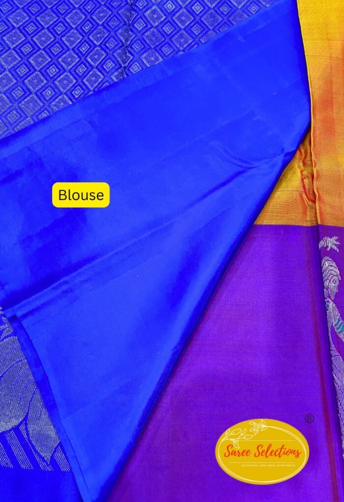 Saki (சகி)-2: Pure handloom Kanchipuram (Kanjivaram) silk saree - Image 3