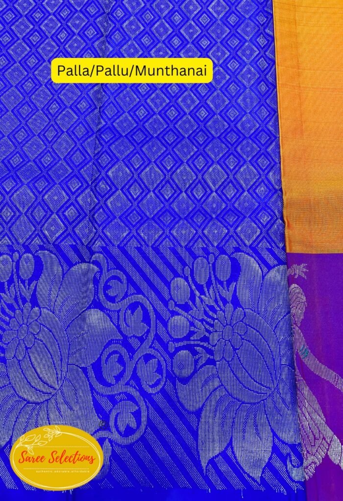 Saki (சகி)-2: Pure handloom Kanchipuram (Kanjivaram) silk saree - Image 4