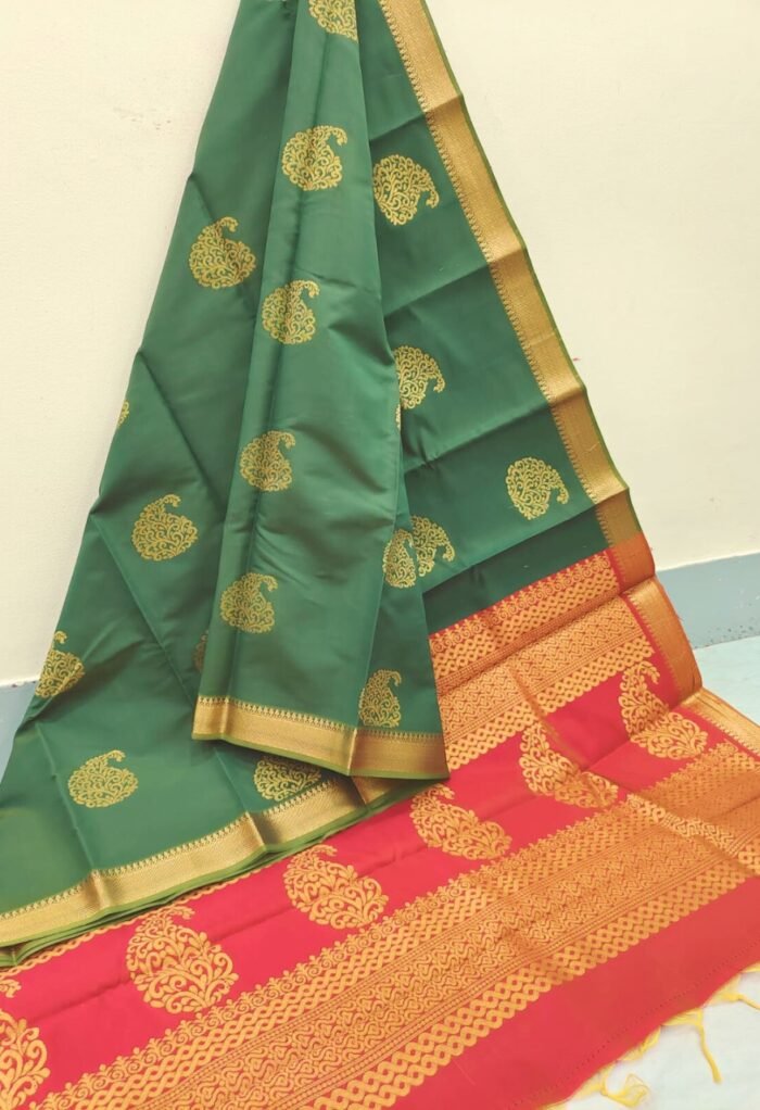Mangalam (మంగళం) 4: Pure Mangalagiri handloom silk saree - Image 1