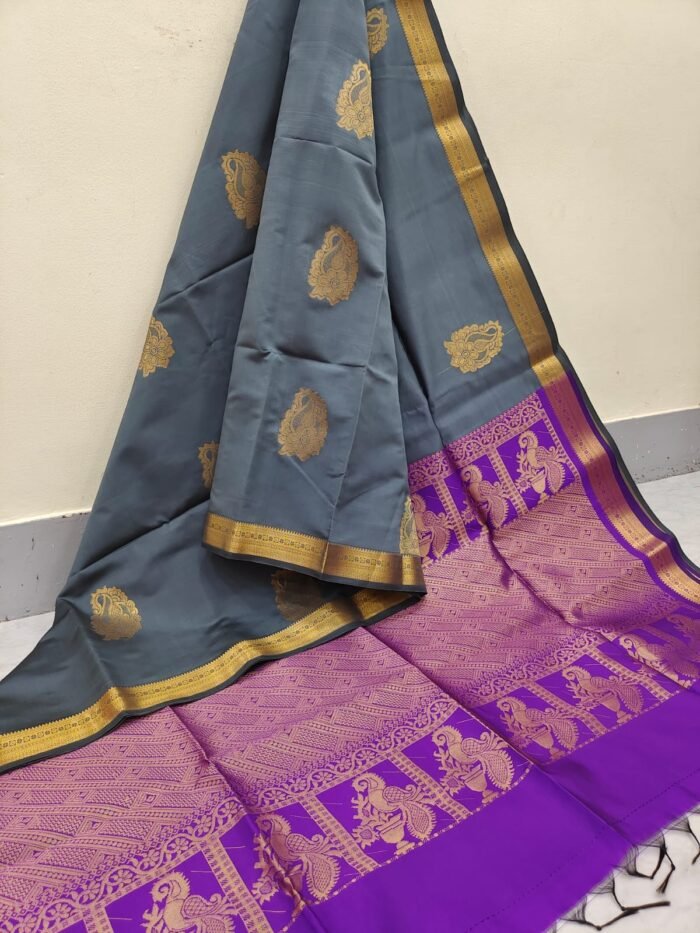 Mangalam (మంగళం) 2: Pure Mangalagiri handloom silk saree - Image 1