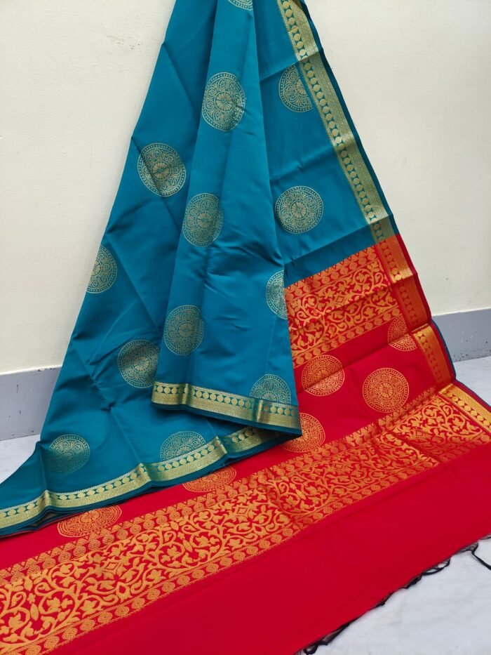 Mangalam (మంగళం) 5: Pure Mangalagiri handloom silk saree - Image 1