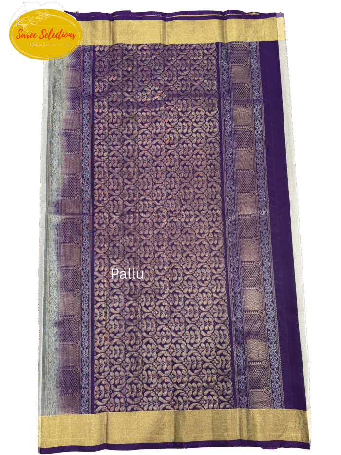 Melliyal (மெல்லியள்): Pure handloom Kanchipuram (Kanjivaram) soft silk saree - Image 1