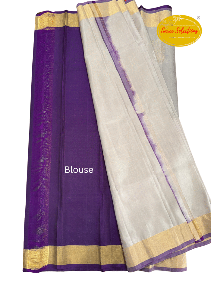 Melliyal (மெல்லியள்): Pure handloom Kanchipuram (Kanjivaram) soft silk saree - Image 2