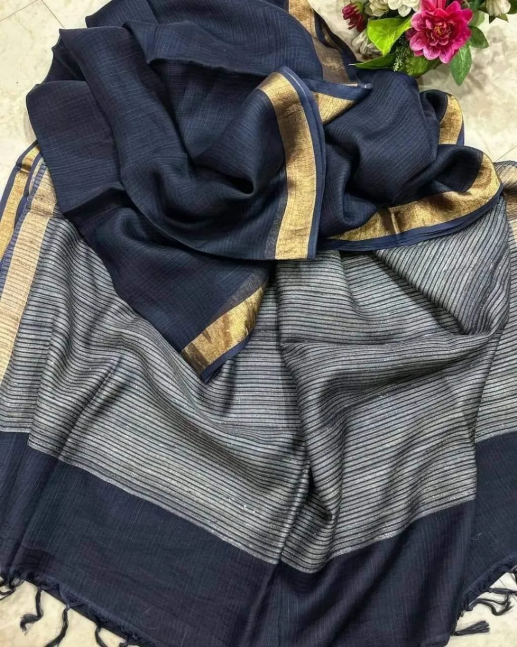 A26085 Abha 1 (आभा): Bhagalpuri Kota Doria saree - Image 1