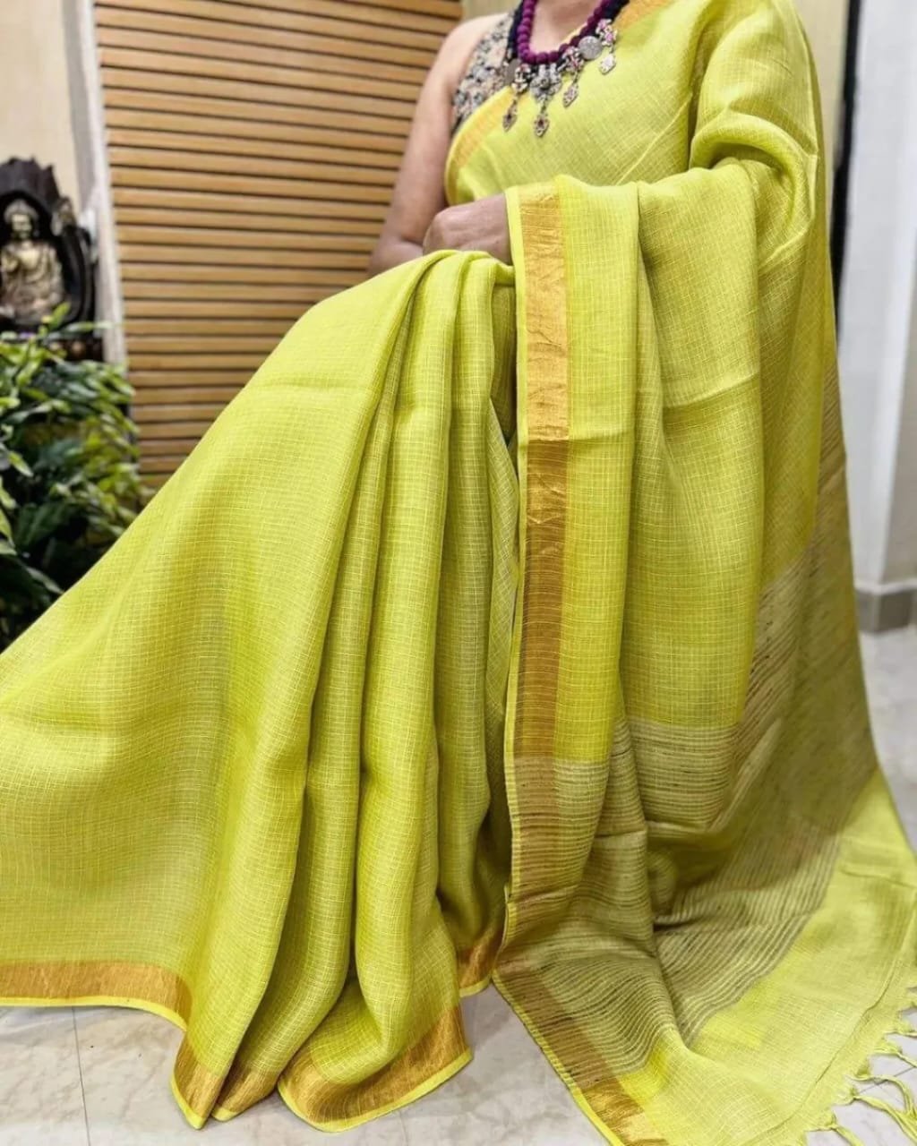 A26088 Abha 4 (आभा): Bhagalpuri Kota Doria saree - Image 1