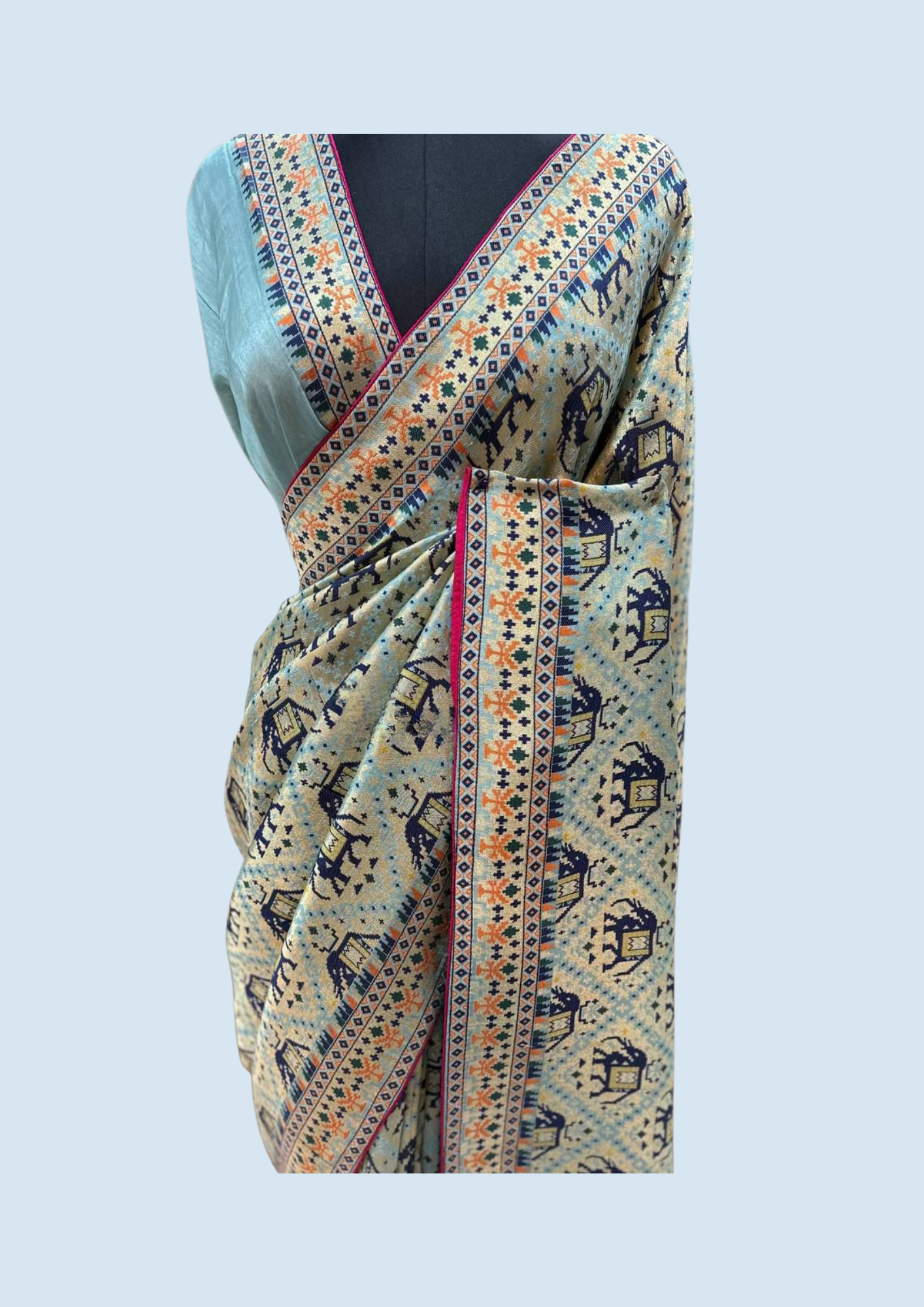 A26136 Manjula 1 (मंजुला): Semi tussar silk saree - Image 1