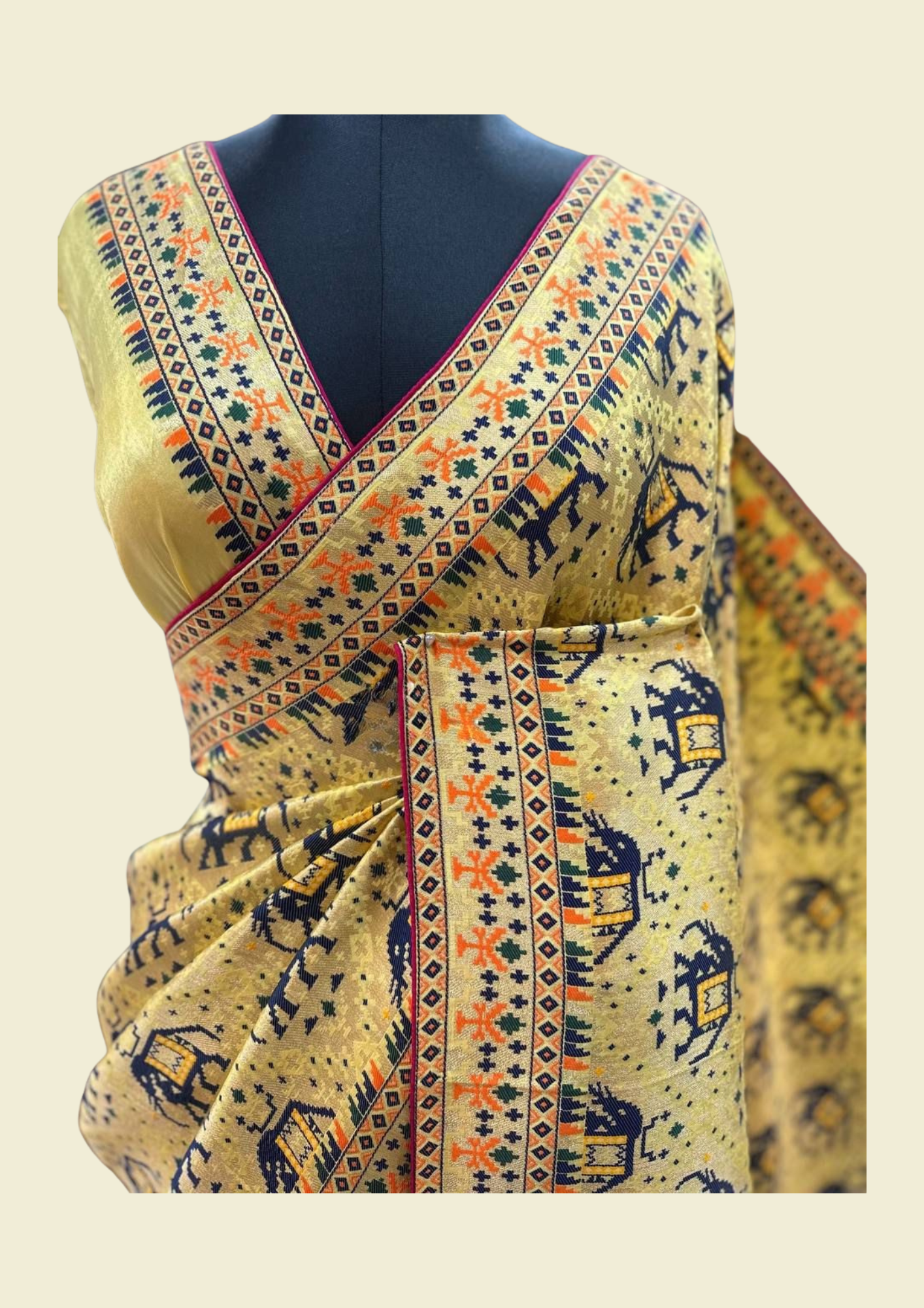 A26137 Manjula 2 (मंजुला): Semi tussar silk saree - Image 1